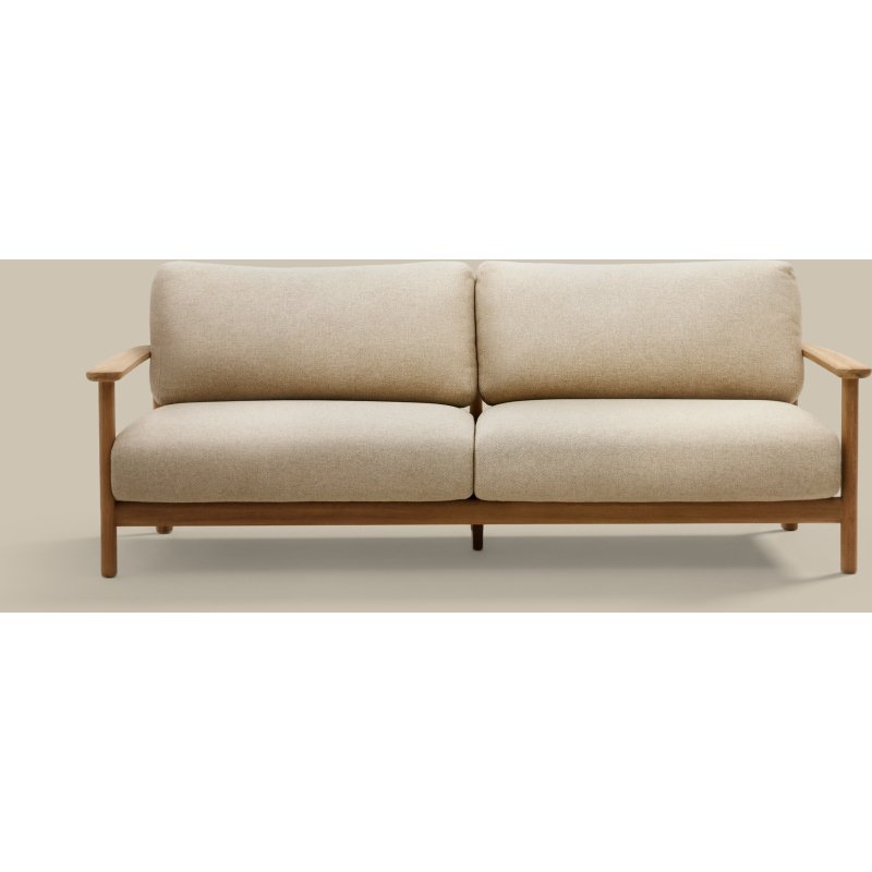 Canapé Tirant 3 places en bois de teck 212 cm