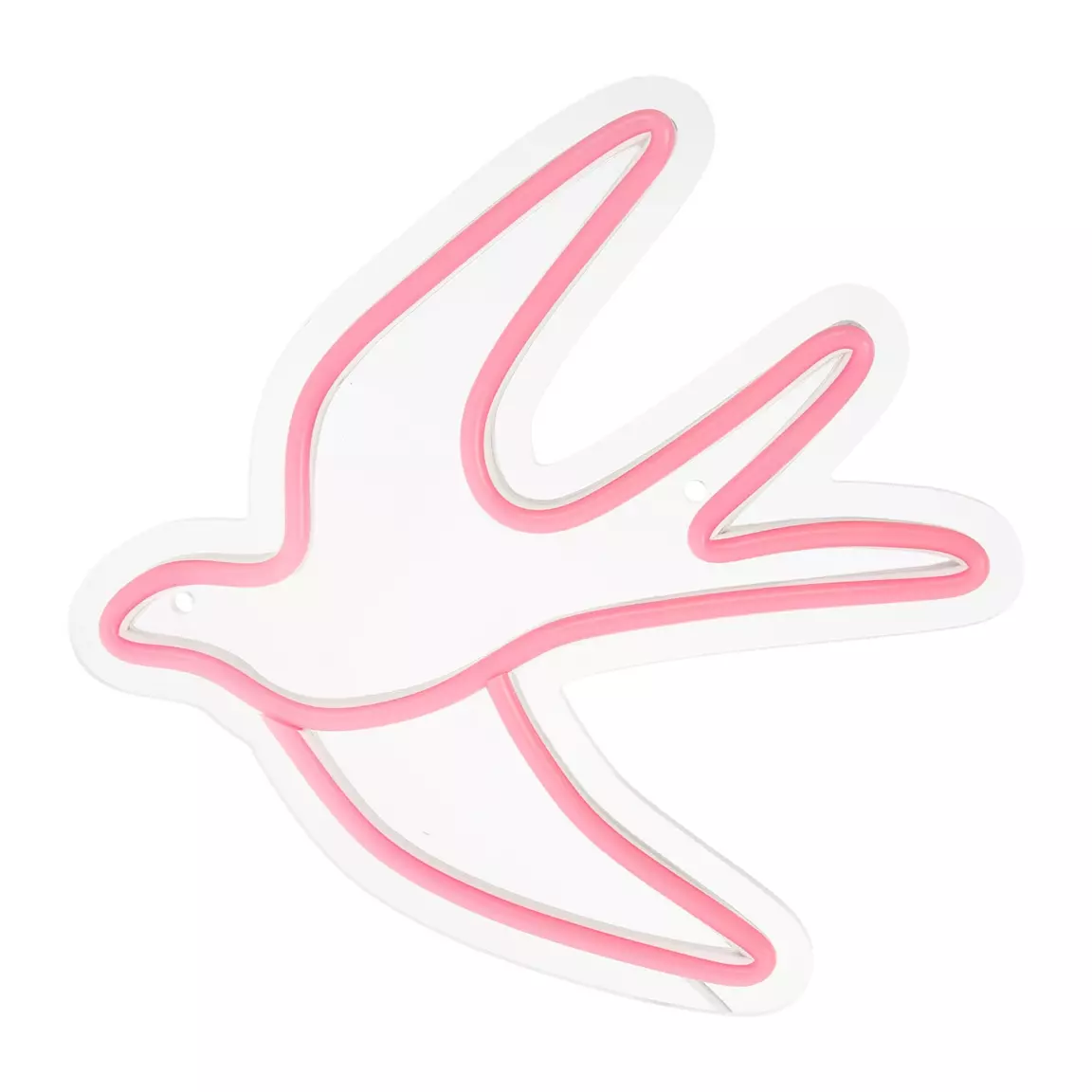 Enseigne lumineuse néon (H24,5 cm) Hirondelle Rose