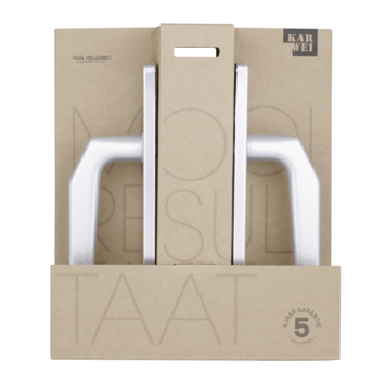 Karwei deurkruk set Daan recht schild sleutelgat 56 mm aluminium