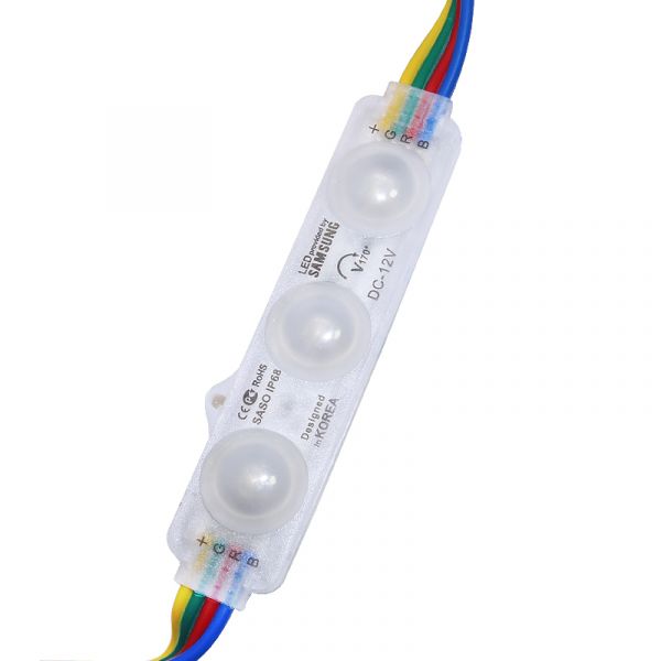 LED ME Conjunto de 20 Módulos de 3 LED Smd Samsung 12V Dc RGB