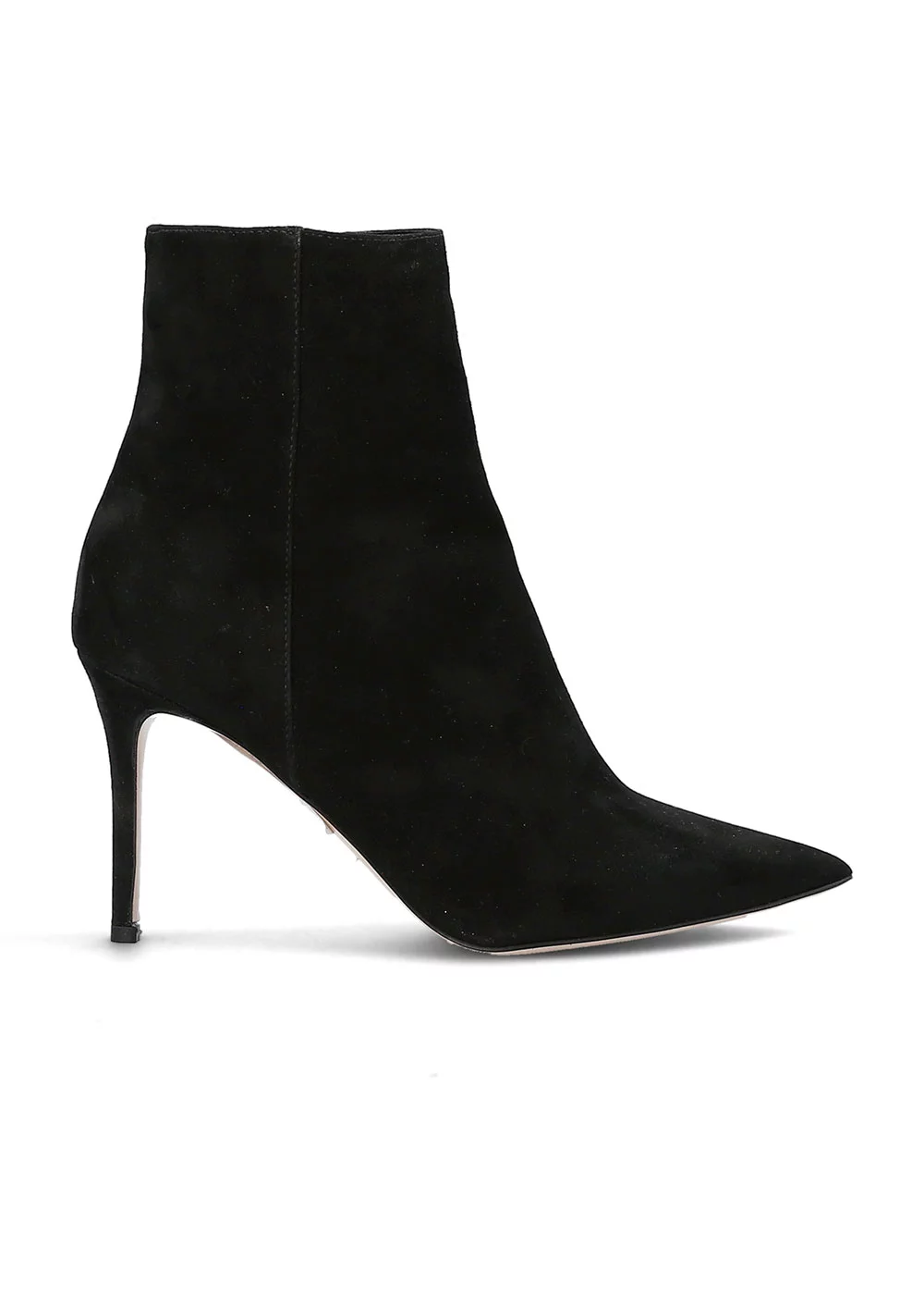 BOOTS TALON POINTU VELOURS NOIR