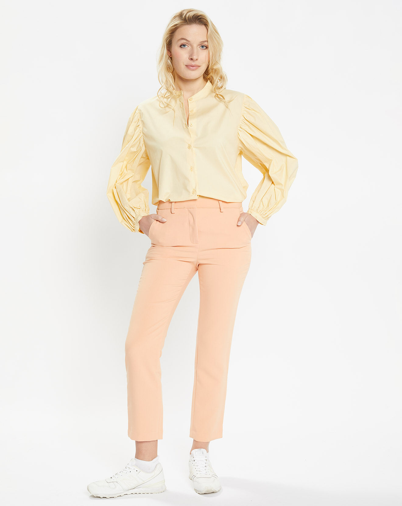Jodhpur Pantalon à pinces court Mini rose clair
