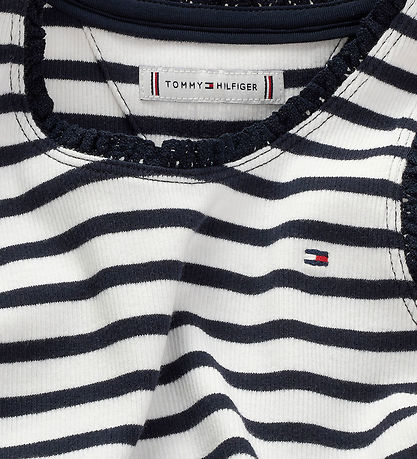 Tommy Hilfiger Top - Rib - Essential - Dark Nacht Navy/Streifen