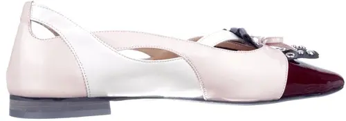 Babouche S-DUNJA-147 417 maat 43 ballerina roze combi Calandschoen