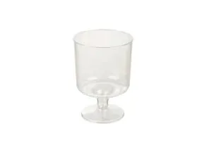 Vinglas 20 cl på fast fod Klar PS - (40 poser x 10 stk.)