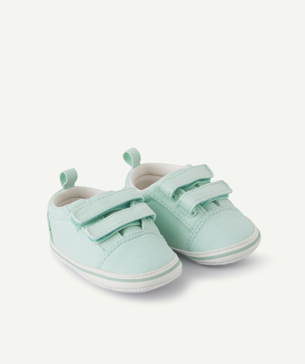 CHAUSSON MENTHE STYLE BASKETS À SCRATCHS BÉBÉ FILLE