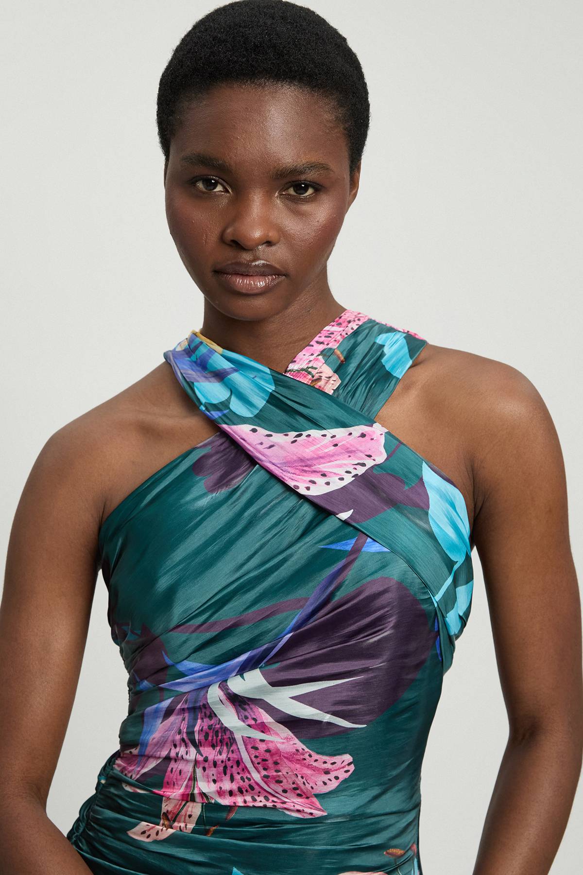 KarenMillen Robe Longue Tissée À Imprimé Floral Métallisé Petite