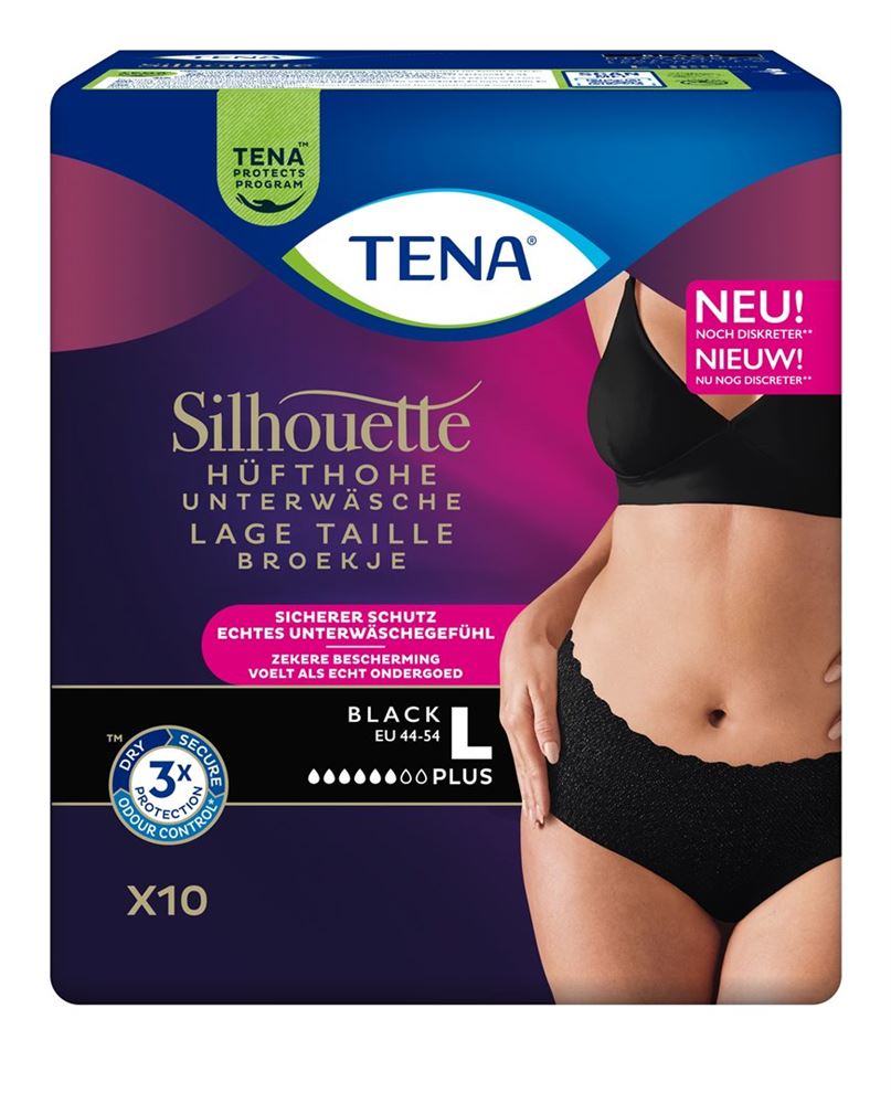 TENA Silhouette Plus<br>10 Stück, L 95-125cm, black