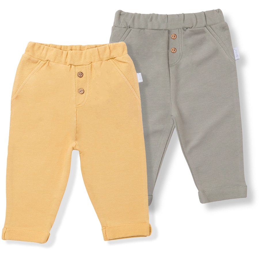 LITTLE Hose Savannah 2er-Pack  olive greensand
