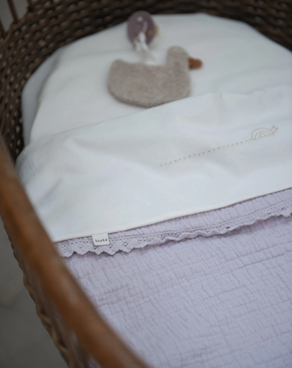 Babydecke LACE ELBA (75x100) in lila