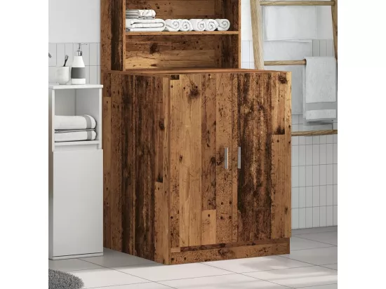 Meuble pour machine à laver vieux bois 70,5x71,5x91,5 cm