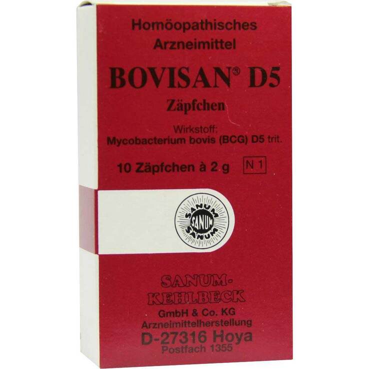Bovisan D 5 Suppositorien, 10X2 g