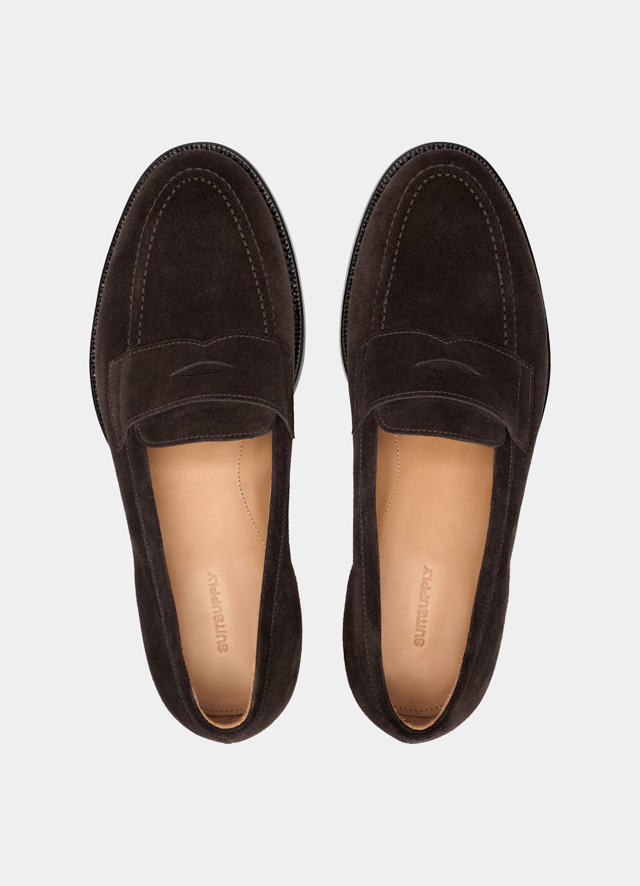 Mocassins Penny marron foncé - Fabrication italienne