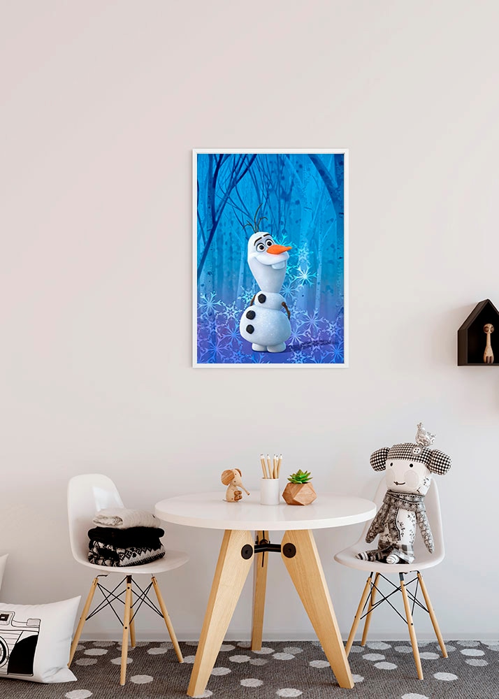 Komar Bild »Frozen Olaf Crystal« Disney 1 Stk. tlg. Wandbild zur Dekoration im Kinderzimmer - ohne Rahmen