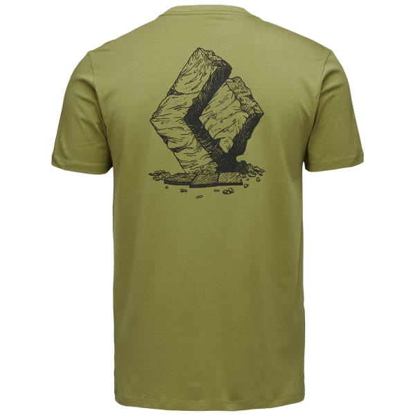 T-shirt BLACK DIAMOND BOULDER SS TEE CAMP GREEN