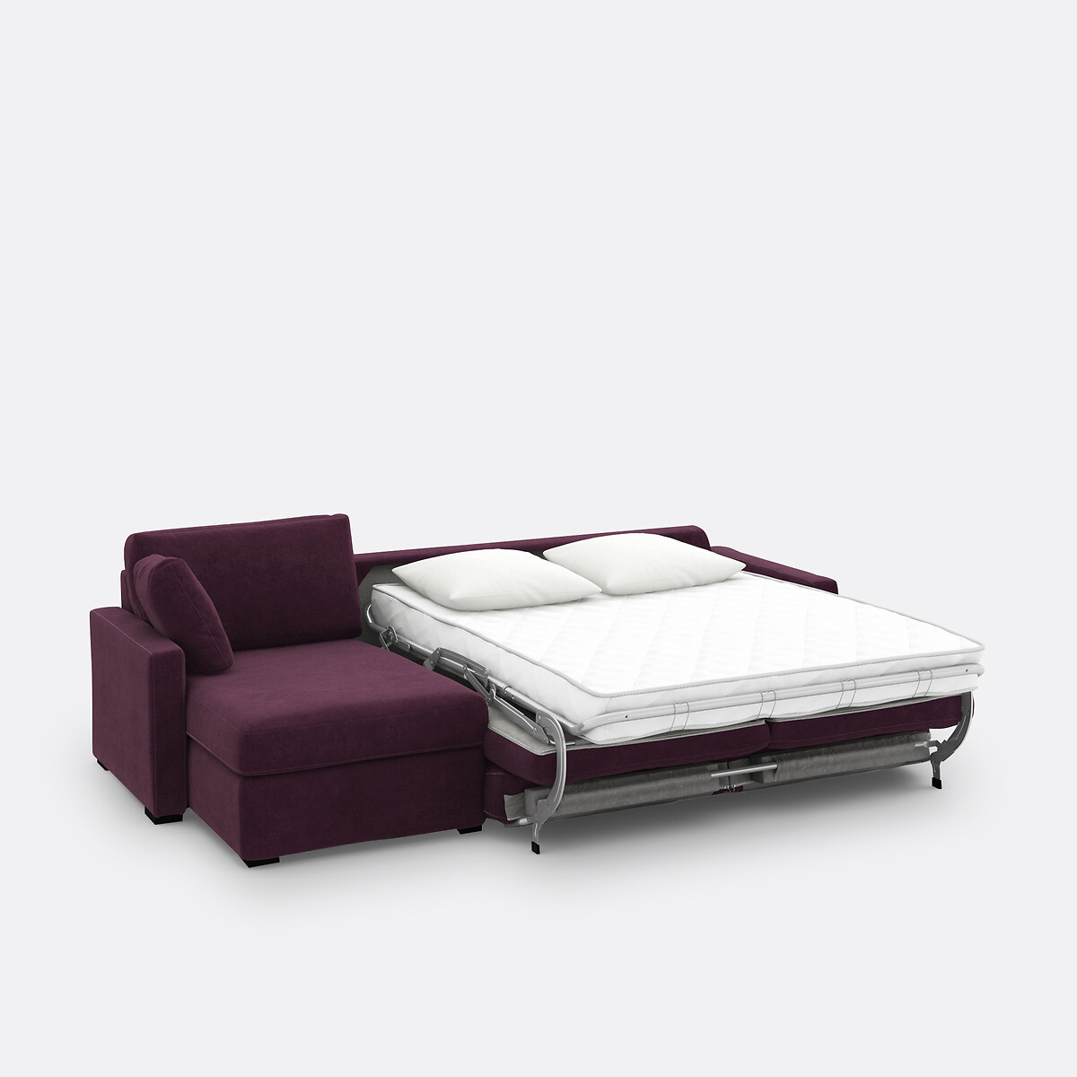 LA REDOUTE INTERIEURS<br>Sofá-cama de canto em veludo de espuma premium HR Timor