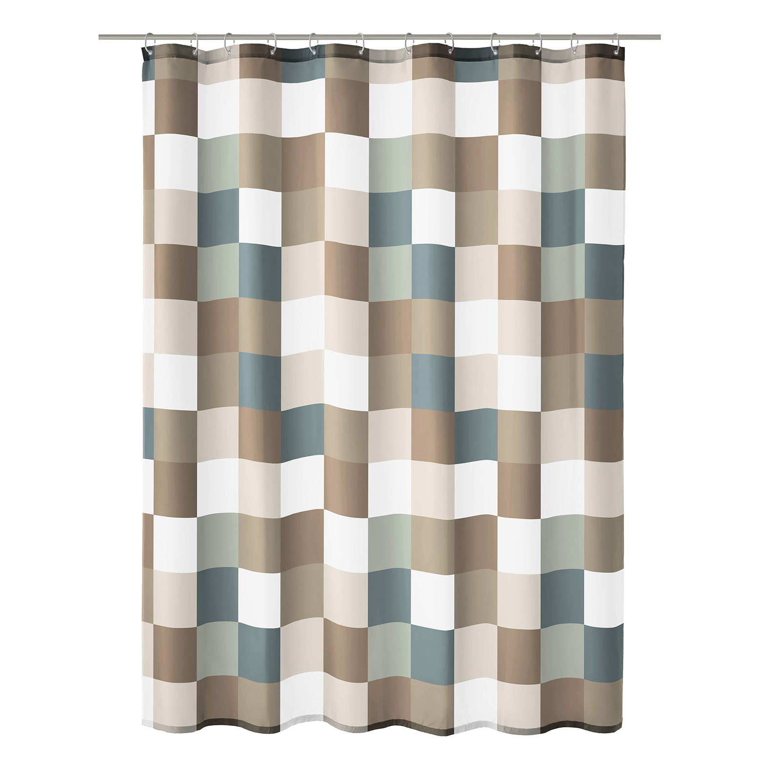 Kleine Wolke Duschvorhang - taupe-anthrazit - 180x200 cm