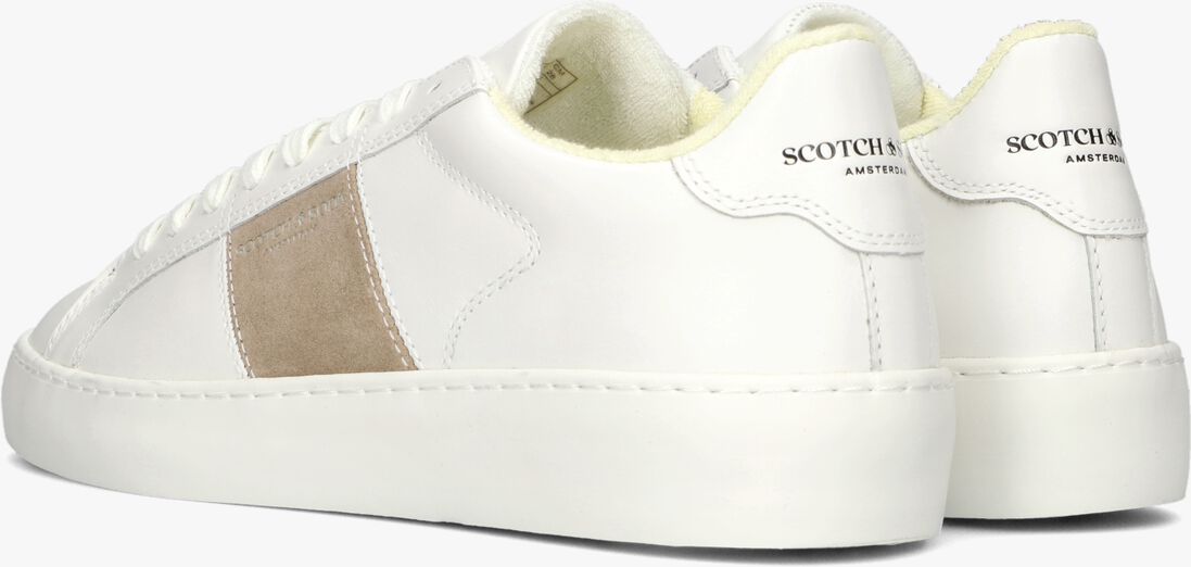 SCOTCH & SODA witte scotch & soda lage sneakers plakka 2.0