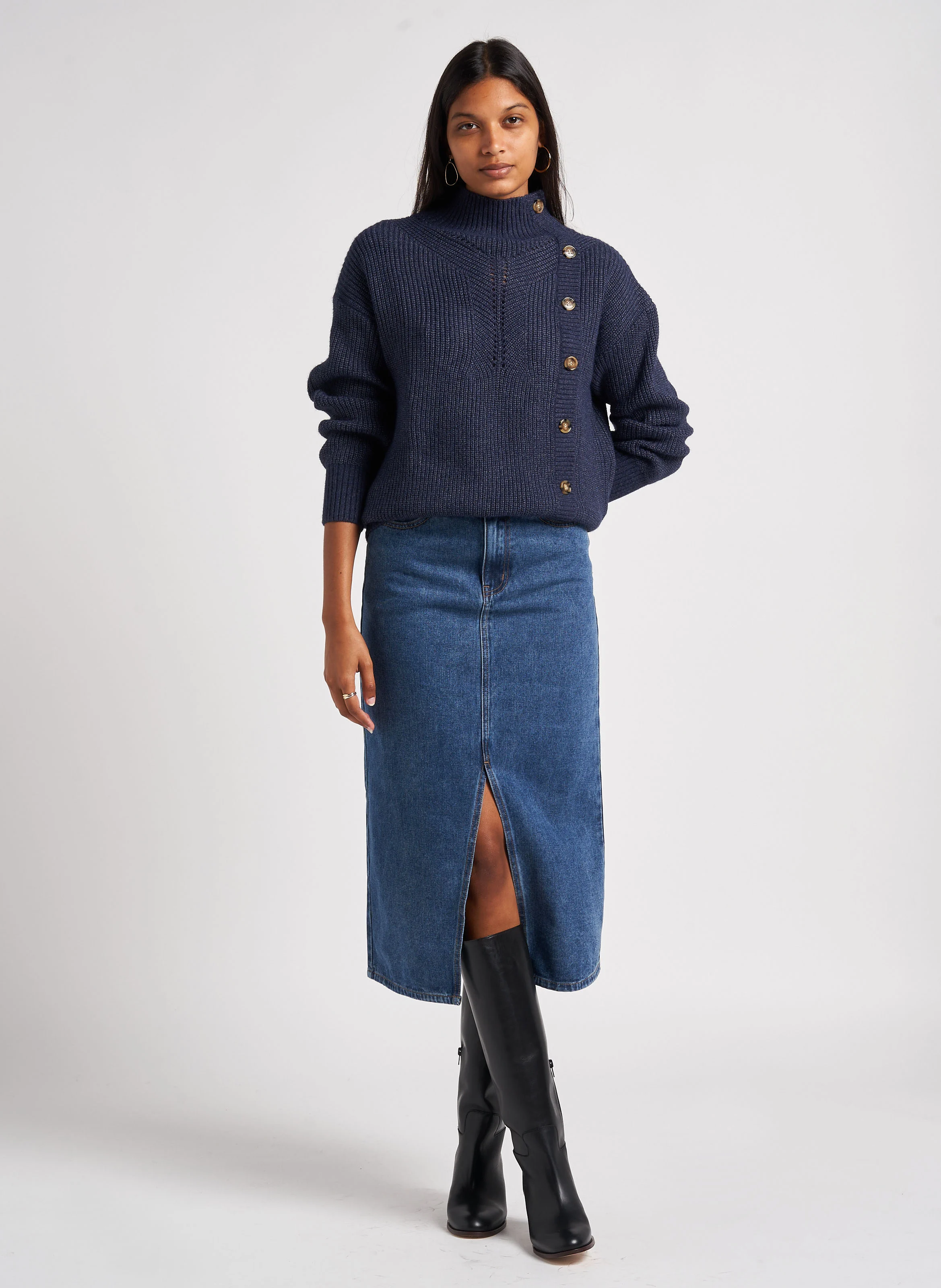 Bottes en cuir| Noir