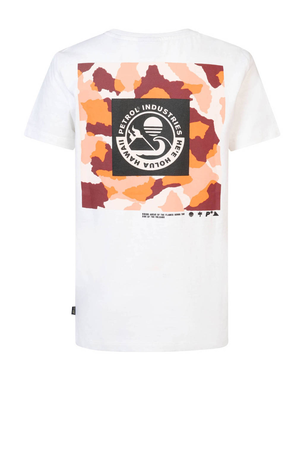 Petrol Industries T-shirt met logo wit