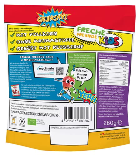 Freche Freunde Kids Bio Eddas Knusper Müsli - Beeren-Mix