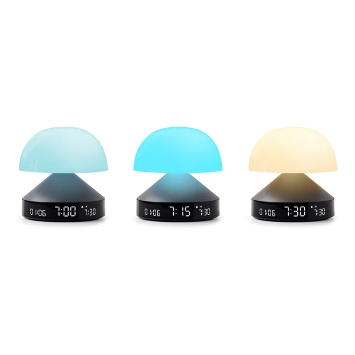Lexon Lampe réveil simulateur d'aube Mina Sunrise | Gris métal