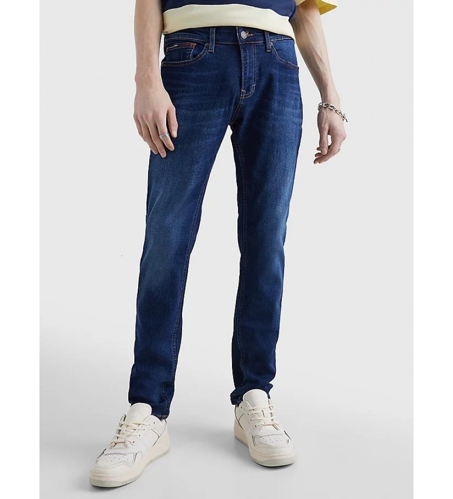 Calça jeans Tommy Jeans Scanton Slim Asdbs azul