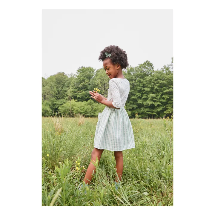Soor Ploom Jupe Rayée Emelia | Vert d'eau