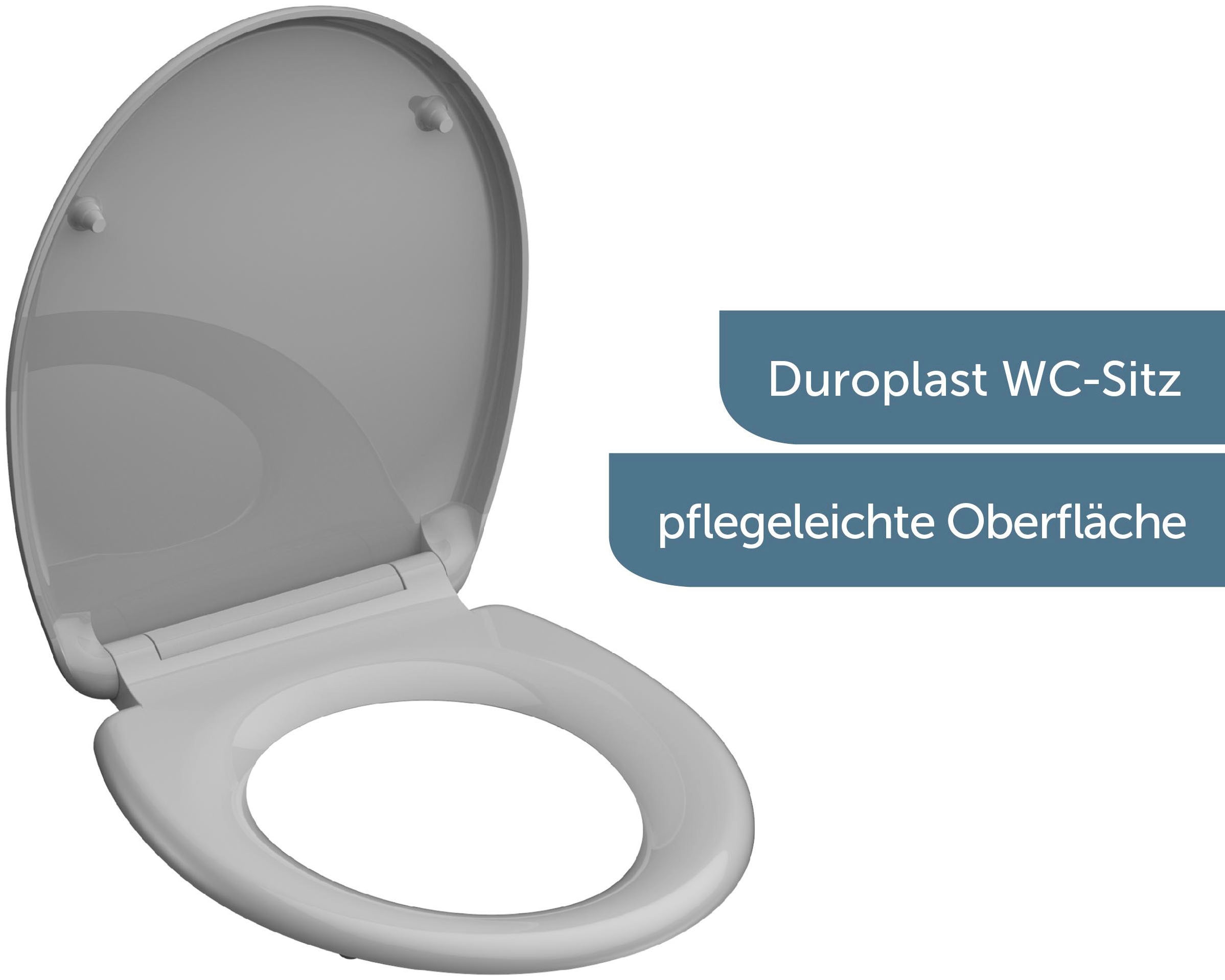 Schütte WC-Sitz mit Absenkautomatik und Schnellverschlusstechnik