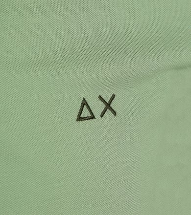 Sun68 Poloshirt Small Stripe Collar Lichtgroen A35110-84 kopen