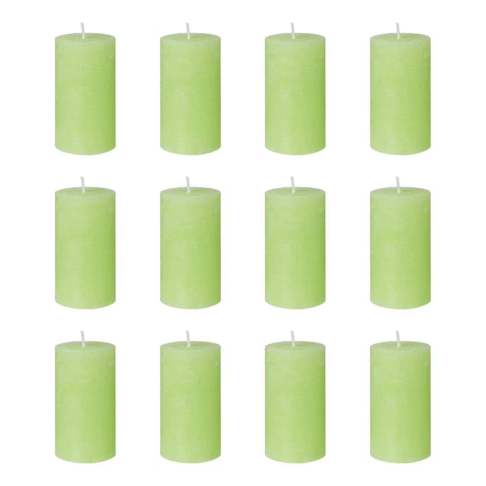 RUSTIC Stumpenkerze 12er-Set