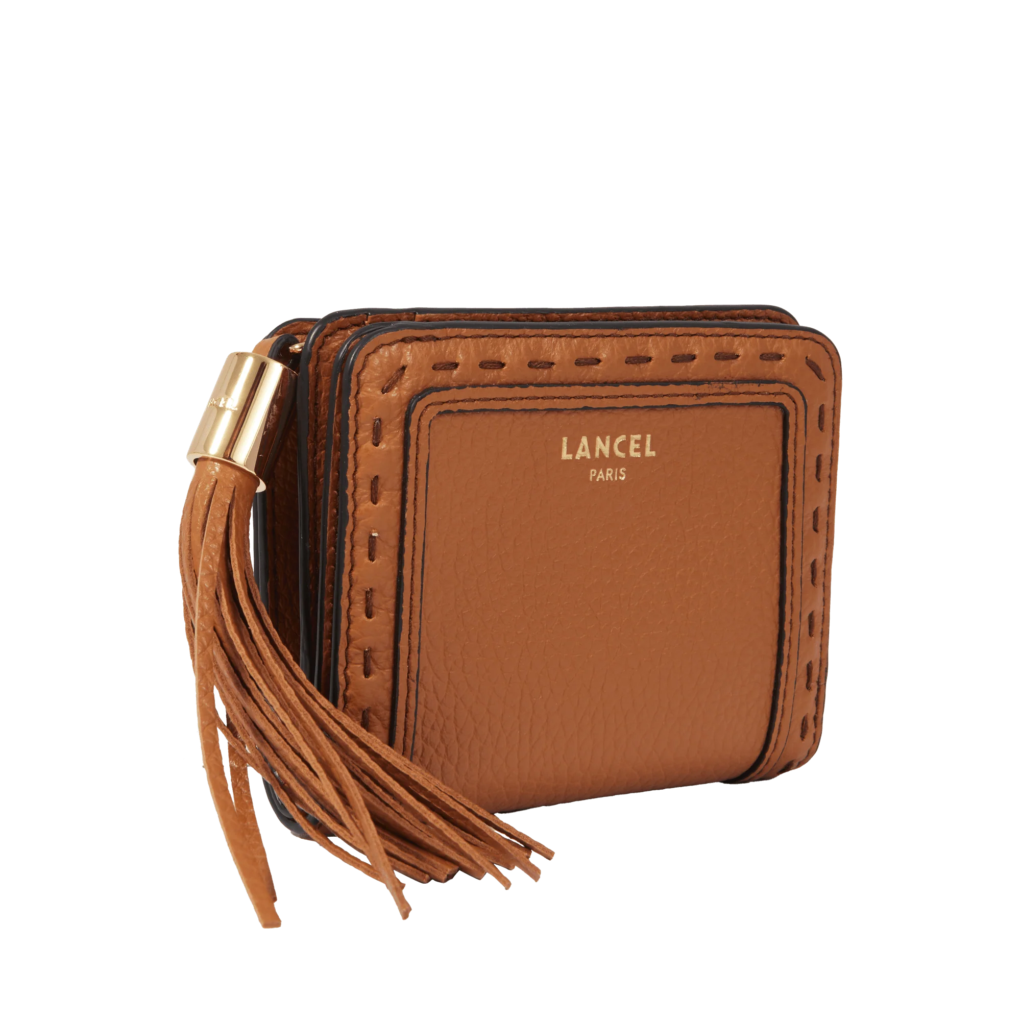 Zipped medium compact wallet Premier Flirt de Lancel-Camel