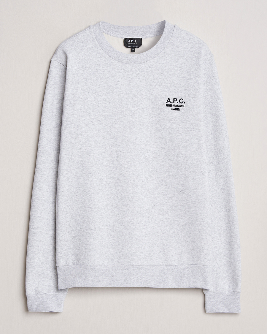 A.P.C. Rue Madame Sweatshirt Heather Grey/Black