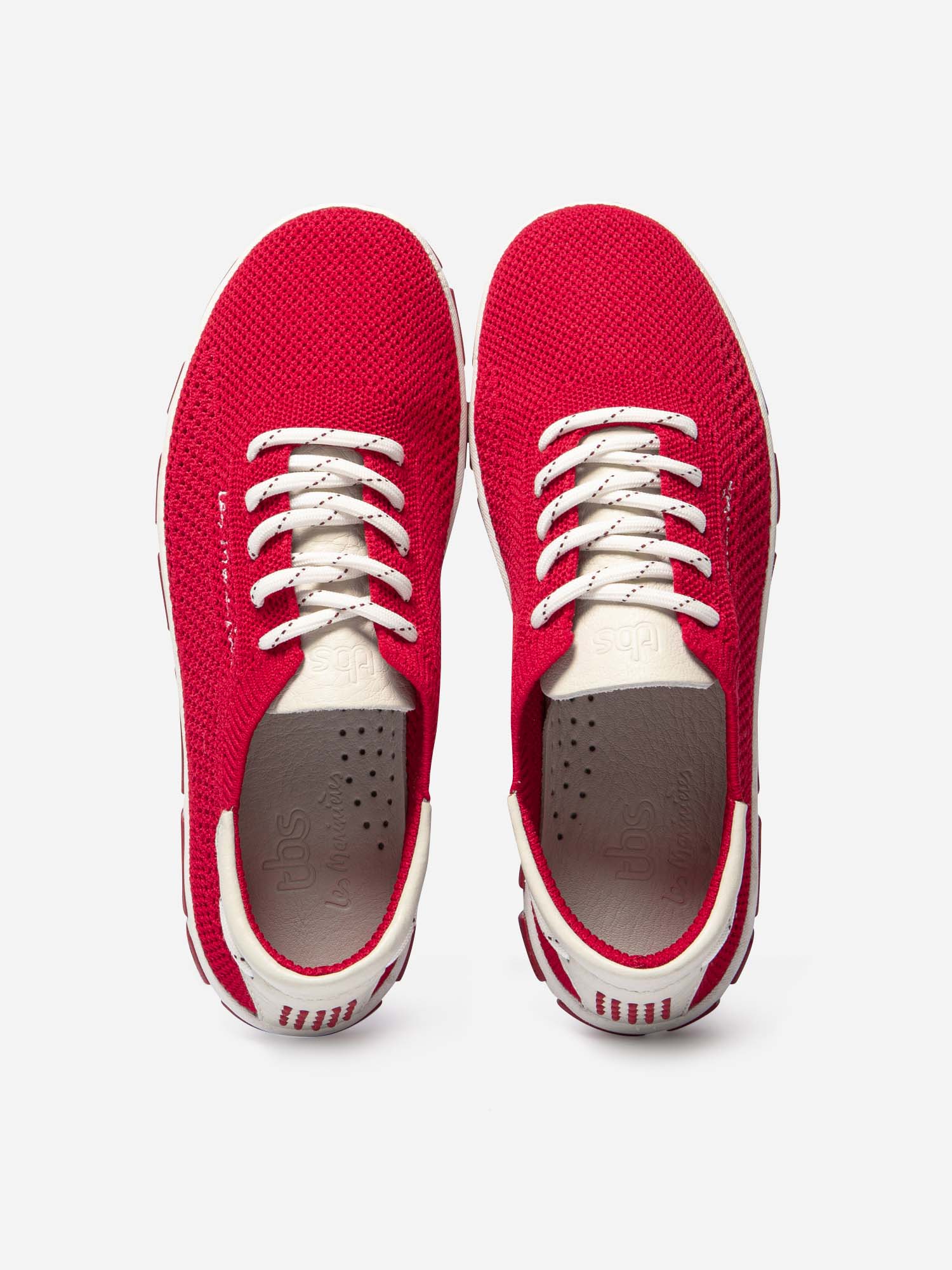 Tennis Femme Textile Recyclé Rouge