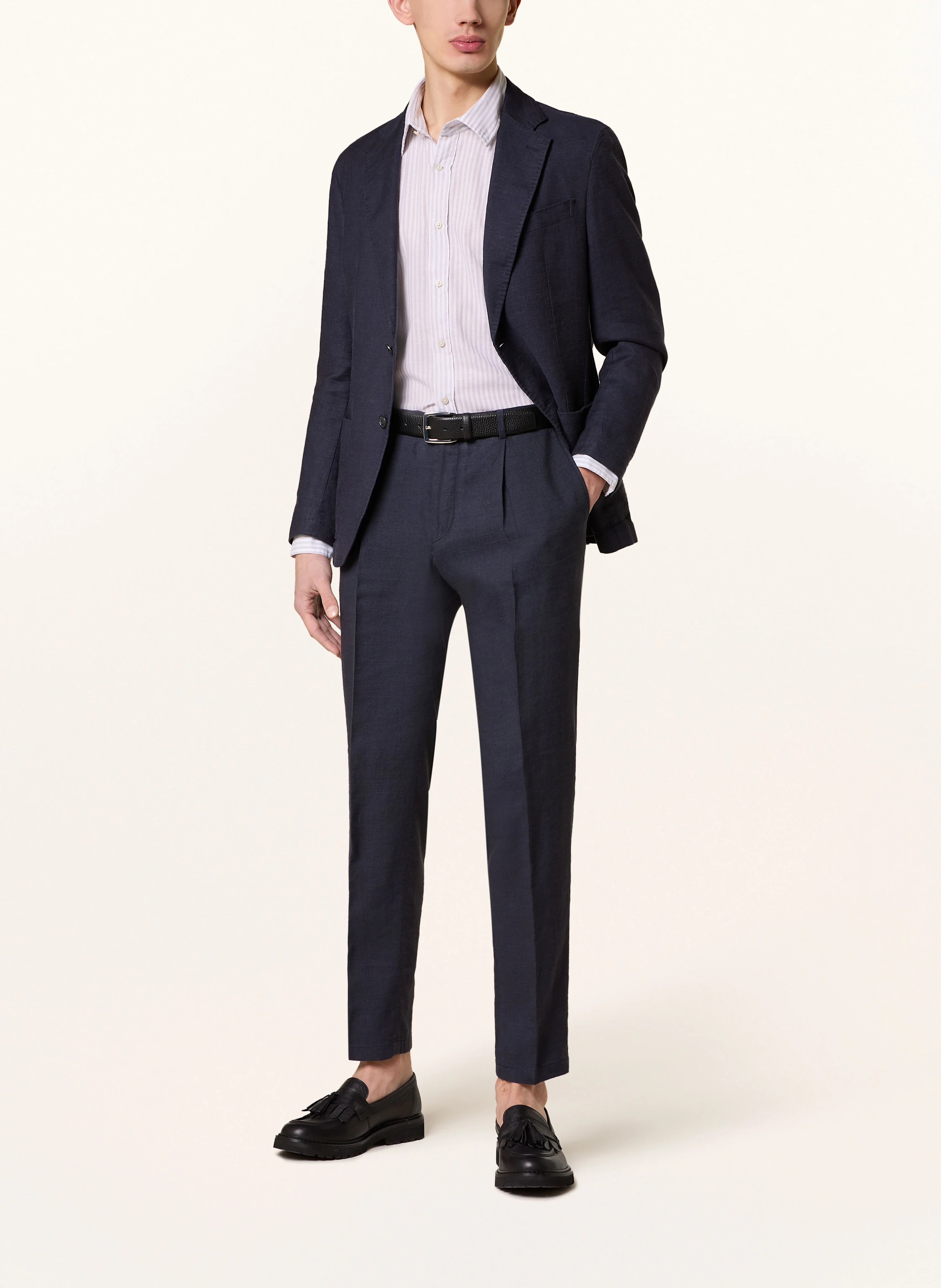 windsor. Hemd Slim Fit mit Leinen