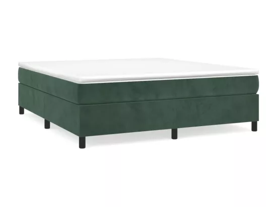 Sommier à lattes de lit Vert foncé 200x200 cm Velours