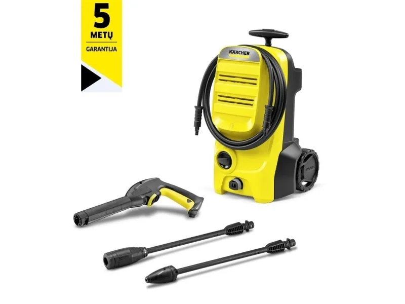 Kärcher K 4 Classic, Kompakt, Elektrisk, 6 m, 5 m, Sort, Gul, IPX5