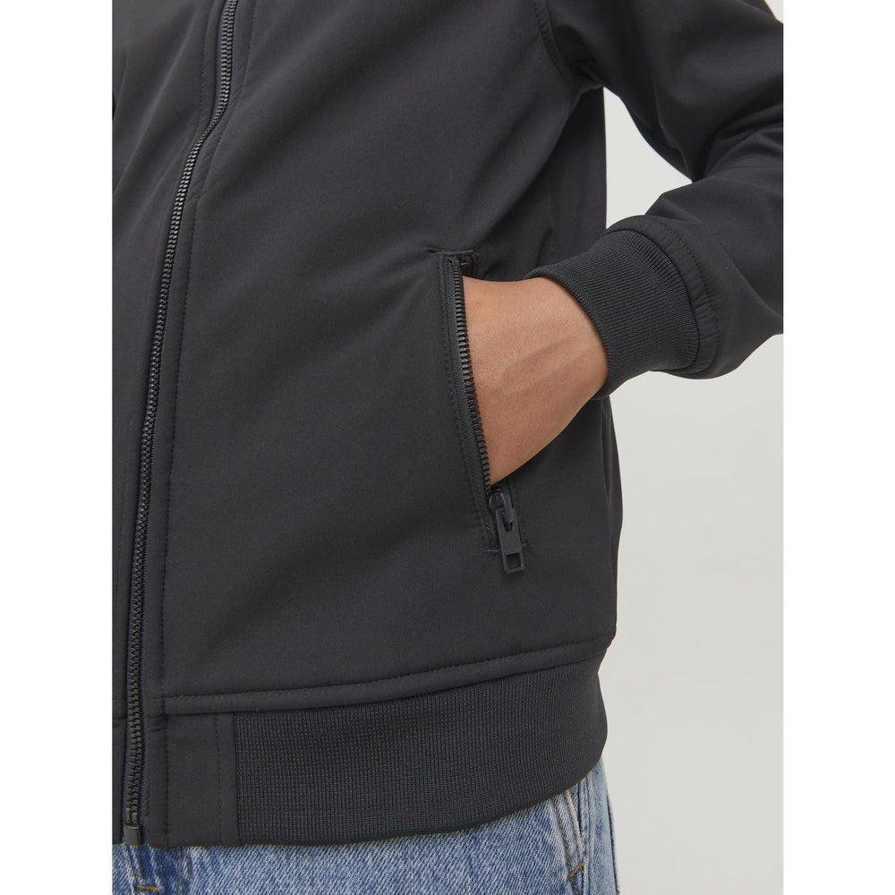 Køb Jack & Jones Junior Black Basic Softshell Jakke Med Hætte Noos