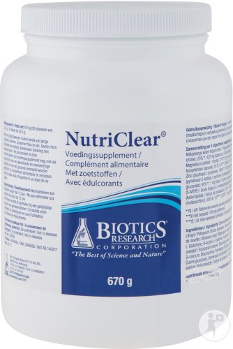 Energetica Natura Biotics NutriClear Poudre 670g
