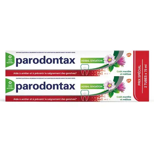 Pasta de dentes Parodontax Herbal Sensation, pacote com 2 unidades de 75ml