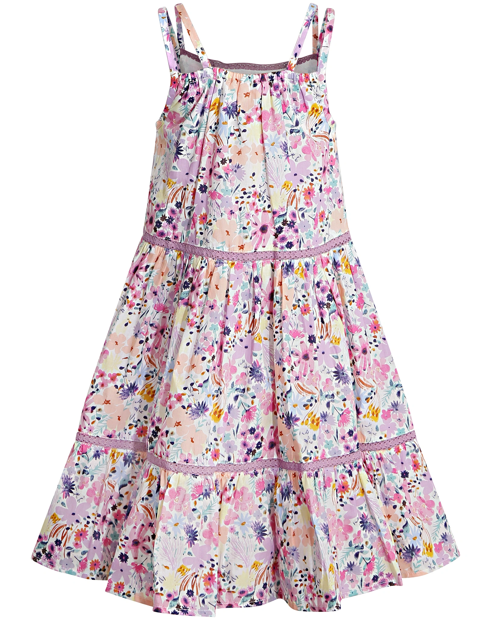 Träger-Kleid FLOWER PARADISE in flieder
