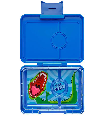 Yumbox Brotdose m. 3 Zimmer - Bento Snack - Surf Blue - Dino Tra
