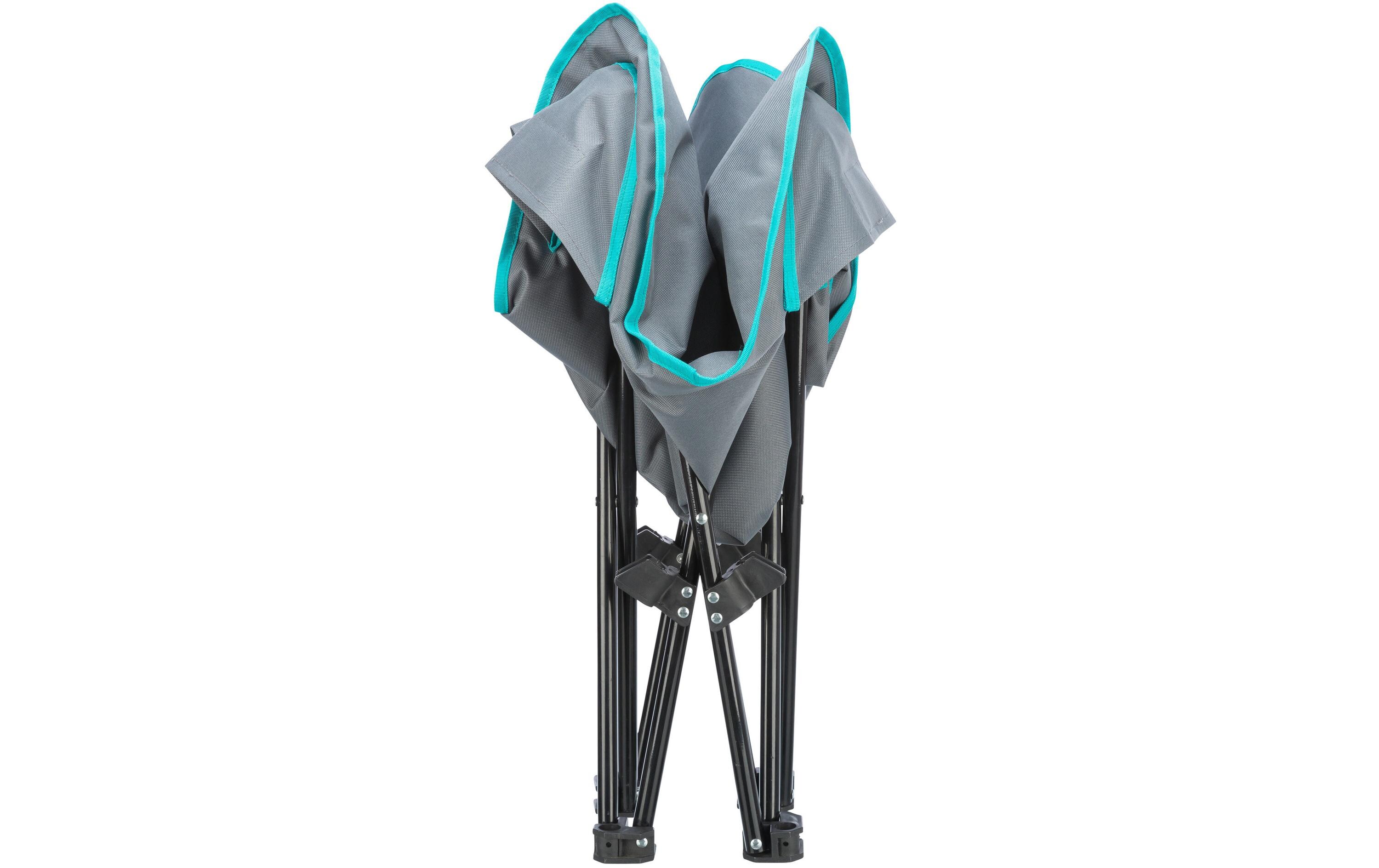 Camping-Bett, bis 15 kg, 69 x 20 cm, Dunkelgrau/PetrolBett für Hunde