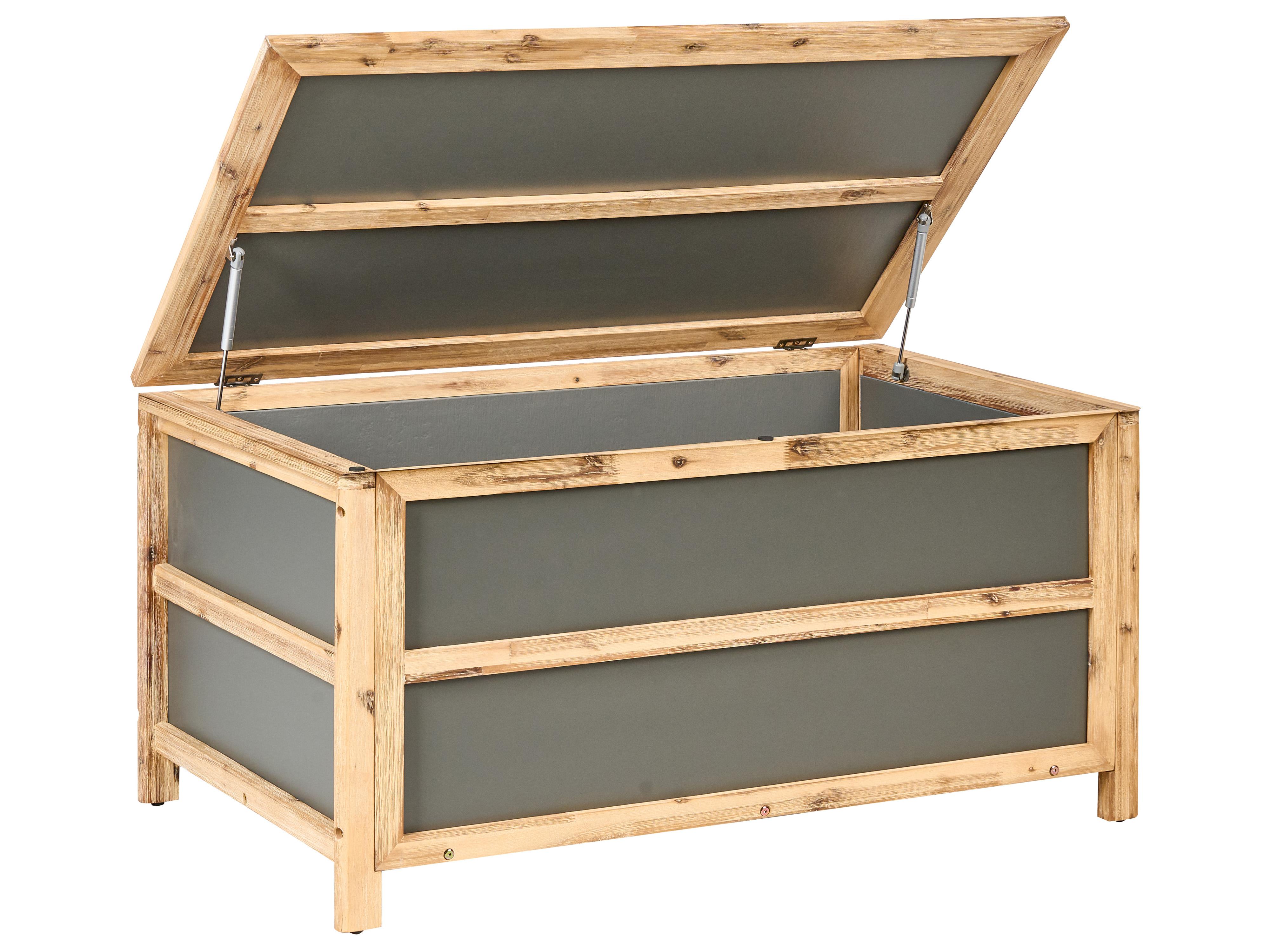 Kussenbox ACATE 121 cm 72 cm Grijs