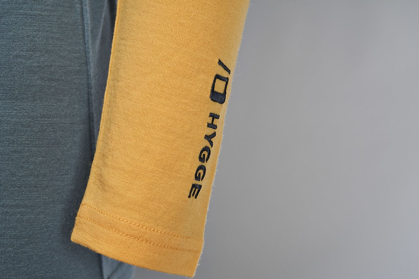 HyggeWool Crew Neck Junior Sjøgrønn/Mørkeblå/Gul