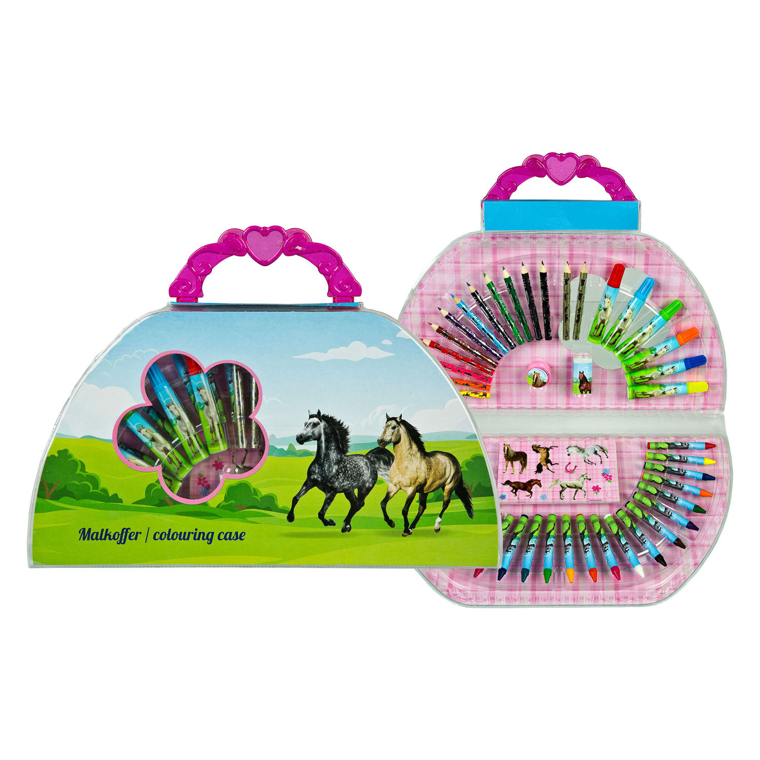 Kleurkoffer Paarden, 51dlg.