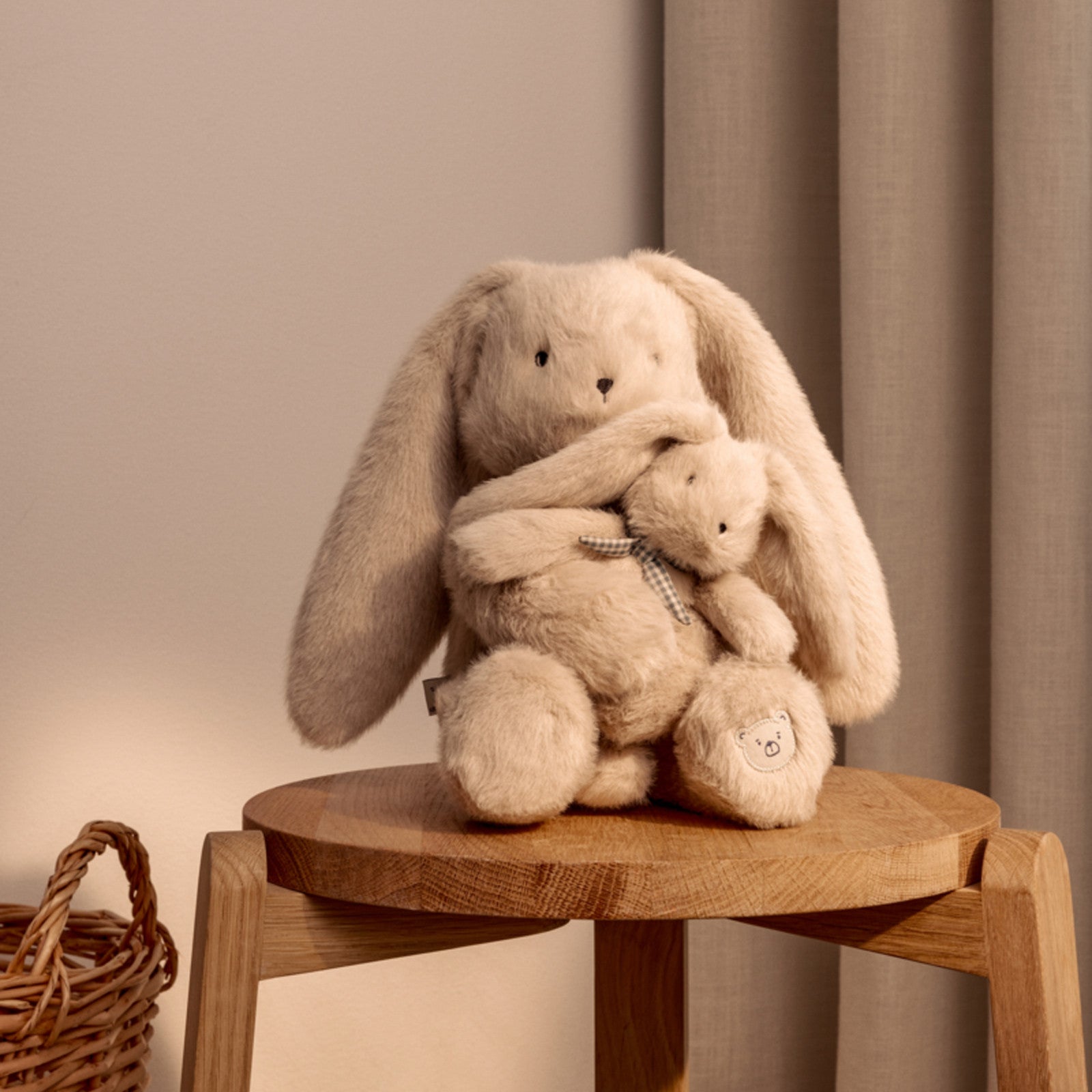 Plüschtier Berto Mommy & Me Rabbit Teddy Mist