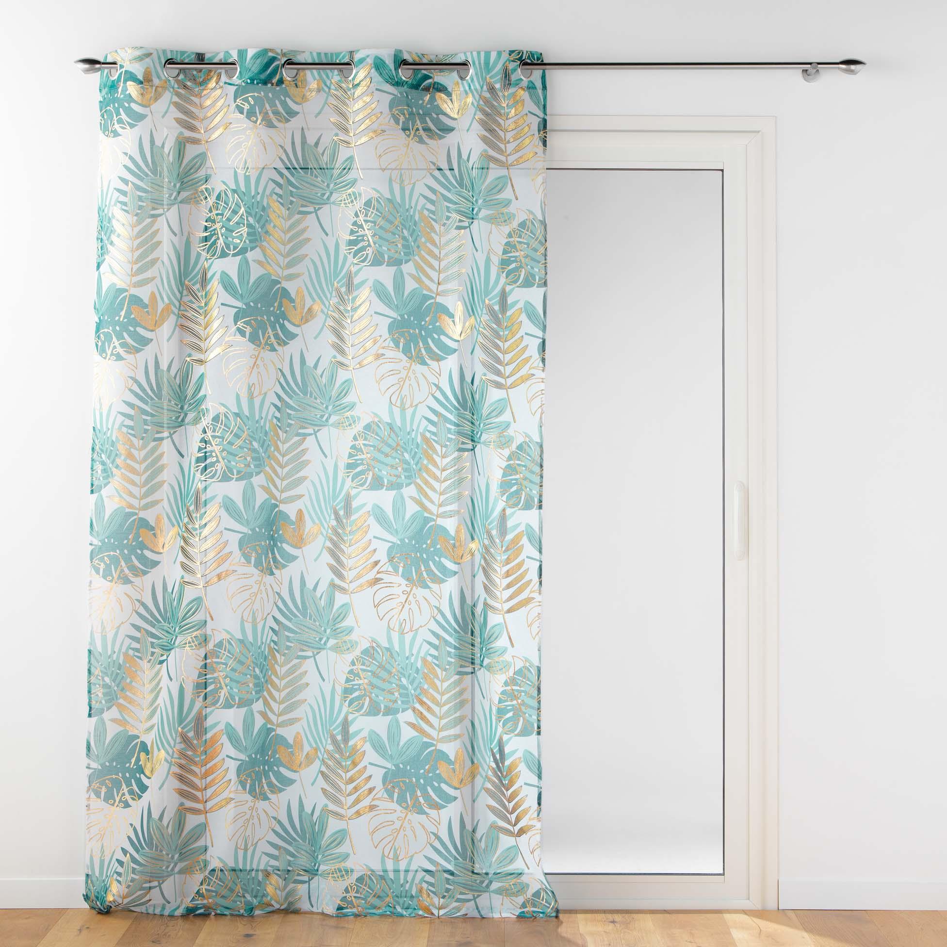 PANNEAU OEILLETS 140X240CM METALLISE ORNELLA BLANC