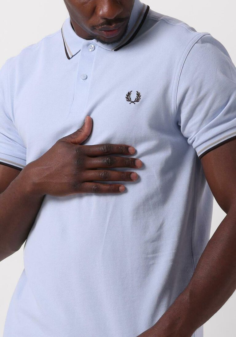 FRED PERRY lichtblauwe fred perry polo the twin tipped fred perry shirt