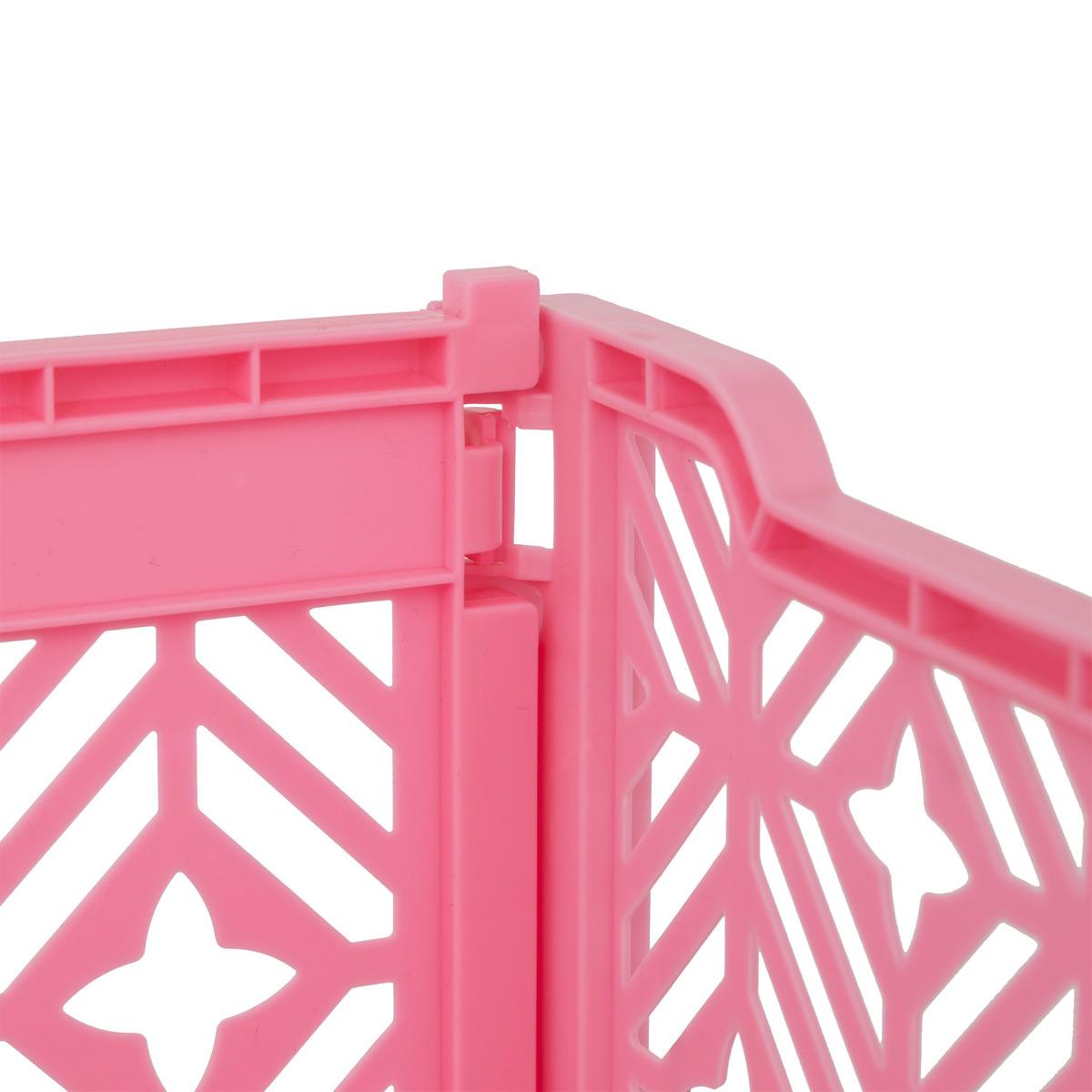 CAGETTE PLIABLE ROSE 40X30X15CM